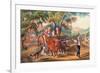 Haying Time-Currier & Ives-Framed Art Print