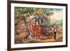 Haying Time-Currier & Ives-Framed Art Print