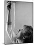 Hayley Mills Attempting to Eat Spaghetti-Ralph Crane-Mounted Photographic Print