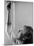 Hayley Mills Attempting to Eat Spaghetti-Ralph Crane-Mounted Photographic Print