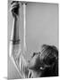 Hayley Mills Attempting to Eat Spaghetti-Ralph Crane-Mounted Photographic Print