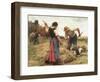 Haymaking, 1880-Julien Dupré-Framed Giclee Print