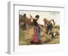 Haymaking, 1880-Julien Dupré-Framed Giclee Print