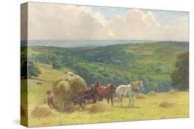 Haymaking, 1900-John Atkinson-Stretched Canvas