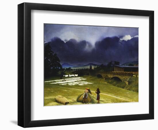 Haymaking, 1942-Richard Muller-Framed Premium Giclee Print