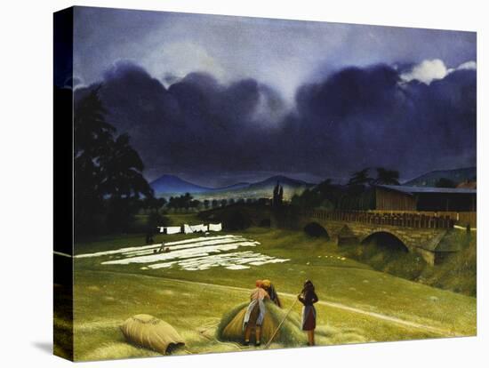 Haymaking, 1942-Richard Muller-Stretched Canvas