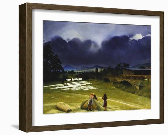 Haymaking, 1942-Richard Muller-Framed Giclee Print