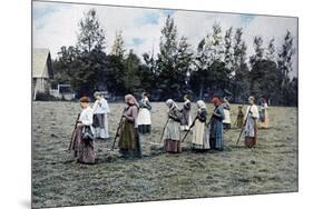 Haymaking around Moscow, Russia, C1890-Gillot-Mounted Giclee Print