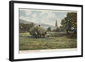 Haymaking at Ambleside, Lake District-null-Framed Photographic Print