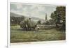 Haymaking at Ambleside, Lake District-null-Framed Photographic Print