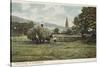 Haymaking at Ambleside, Lake District-null-Stretched Canvas