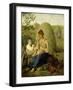 Haymaking, before 1827-Alexei Gavrilovich Venetsianov-Framed Giclee Print