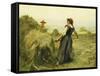 Haymaking; Fenaison-Julien Dupre-Framed Stretched Canvas