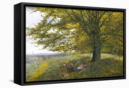 Haymaking in Gloucestershire, c.1864-Frank Walton-Framed Stretched Canvas