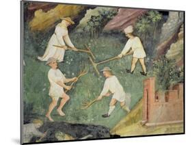 Haymaking in the Month of June, Detail (Fresco)-Maestro Venceslao-Mounted Premium Giclee Print