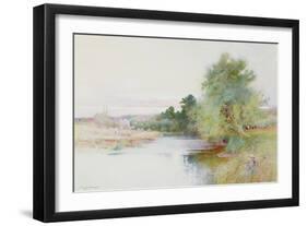 Haymaking Near Marlow-Arthur Claude Strachan-Framed Giclee Print