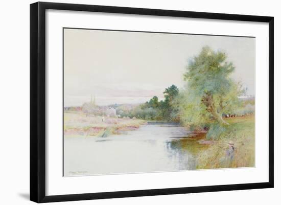 Haymaking Near Marlow-Arthur Claude Strachan-Framed Giclee Print