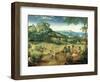 Haymaking, Possibly the Months of June and July, 1565-Pieter Bruegel the Elder-Framed Giclee Print