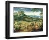 Haymaking, Possibly the Months of June and July, 1565-Pieter Bruegel the Elder-Framed Giclee Print