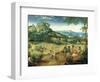 Haymaking, Possibly the Months of June and July, 1565-Pieter Bruegel the Elder-Framed Giclee Print