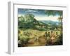 Haymaking, Possibly the Months of June and July, 1565-Pieter Bruegel the Elder-Framed Giclee Print