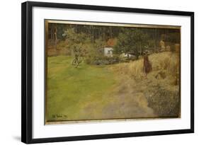 Haymaking, Stord, 1889-Fritz Thaulow-Framed Giclee Print