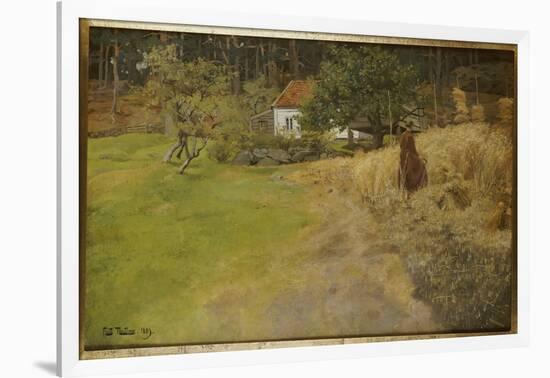 Haymaking, Stord, 1889-Fritz Thaulow-Framed Giclee Print