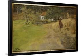 Haymaking, Stord, 1889-Fritz Thaulow-Framed Giclee Print