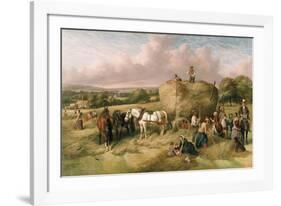 Haymaking-John James Wilson-Framed Giclee Print