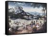 Haymaking-Pieter Bruegel the Elder-Framed Stretched Canvas