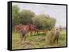 Haymaking-Arthur Hopkins-Framed Stretched Canvas