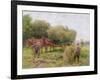 Haymaking-Arthur Hopkins-Framed Giclee Print