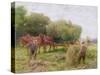 Haymaking-Arthur Hopkins-Stretched Canvas