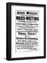 Haymarket Meeting Poster-null-Framed Photographic Print