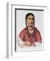 Hayne Hudjuhini or the 'Eagle of Delight', Illustration from 'The Indian Tribes of North America,…-Charles Bird King-Framed Giclee Print