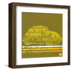 Haynes: Beetle-null-Framed Art Print