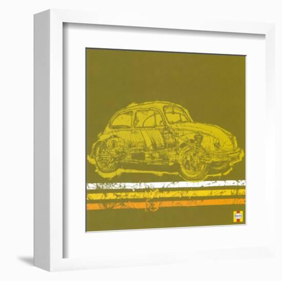 Haynes: Beetle-null-Framed Art Print