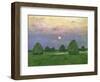 Hayricks at Dusk, 1899-Isaak Ilyich Levitan-Framed Giclee Print