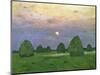 Hayricks at Dusk, 1899-Isaak Ilyich Levitan-Mounted Giclee Print