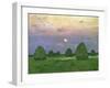 Hayricks at Dusk, 1899-Isaak Ilyich Levitan-Framed Giclee Print