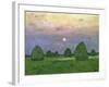 Hayricks at Dusk, 1899-Isaak Ilyich Levitan-Framed Giclee Print