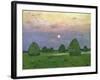 Hayricks at Dusk, 1899-Isaak Ilyich Levitan-Framed Giclee Print