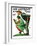 "Hayseed Critic" Saturday Evening Post Cover, July 21,1928-Norman Rockwell-Framed Premium Giclee Print