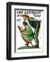 "Hayseed Critic" Saturday Evening Post Cover, July 21,1928-Norman Rockwell-Framed Giclee Print