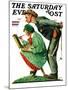 "Hayseed Critic" Saturday Evening Post Cover, July 21,1928-Norman Rockwell-Mounted Giclee Print