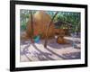 Haystack, And Girl on a Swing, Kerala , 2005-Andrew Macara-Framed Giclee Print