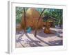 Haystack, And Girl on a Swing, Kerala , 2005-Andrew Macara-Framed Giclee Print