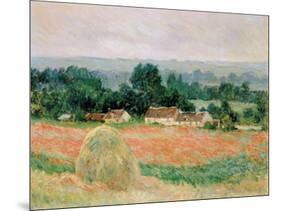 Haystack at Giverny, 1886-Claude Monet-Mounted Giclee Print