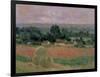 Haystack at Giverny, 1886-Claude Monet-Framed Giclee Print