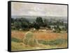 Haystack at Giverny, 1886-Claude Monet-Framed Stretched Canvas